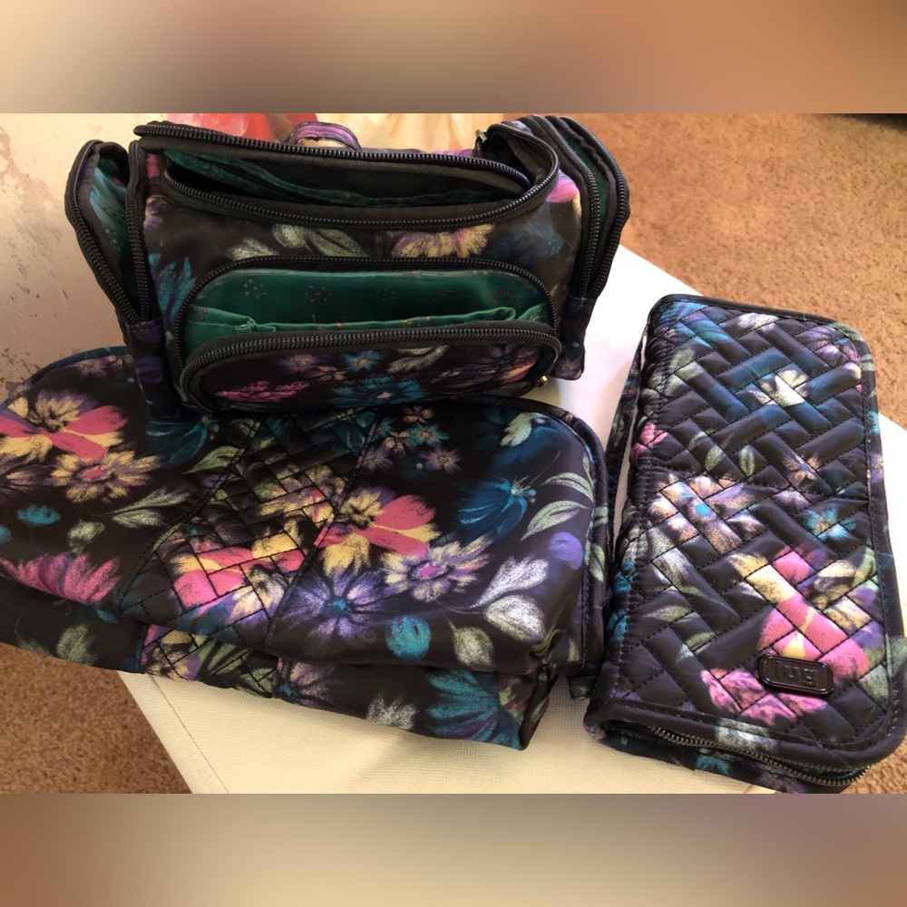 Lug Bloom Black bundle cosmetic bags Flash, Mini Trolley, Sleeper